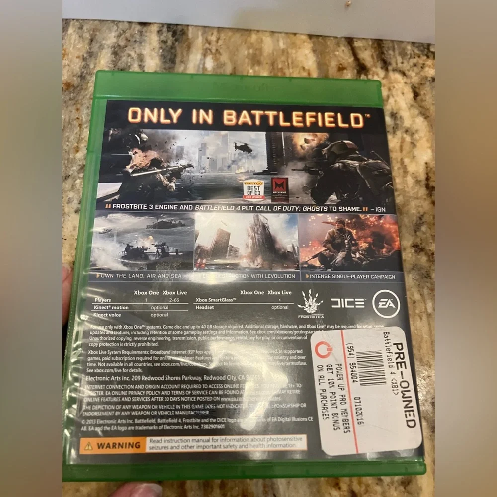 Battlefield 4 Microsoft Xbox 360 Complete